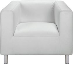 ColourMatch - Moda - Leather Effect Chair - Super White